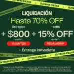 Liquidación Muebles Gaia de hasta 70% de descuento + cupón de 15% adicional