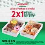 En Krispy Kreme 2x1 en media docena de donas Select por Uber Eats este fin de semana