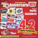 Gran Venta de Aniversario Casa Ley: 4x2 en todo el papel higiénico y más