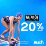 20% de descuento en artículos de natación en Martí hasta el 16 de septiembre