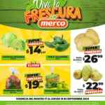 Ofertas Merco frutas y verduras del 17 al 19 de septiembre 2024