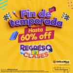Remates de Fin de Temporada OfficeMax: Hasta 60% de descuento en útiles escolares