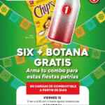 Promo One Fiestas Patrias: six + botana de regalo al cargar gasolina