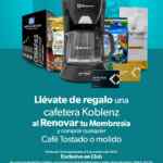 En Sam's Club cafetera Koblenz GRATIS al renovar tu membresía y comprar cualquier café tostado o molido