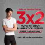En Sears 3x2 en ropa interior, pijamas y calcetines para caballero
