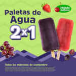 2x1 en paletas de agua en Helados Sultana los miércoles de septiembre