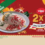 2x1 en chiles en nogada en Vips del 13 al 16 de septiembre