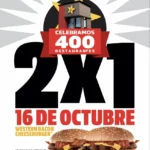 2x1 en hamburguesas Western Bacon en Carl's Jr sólo hoy miércoles