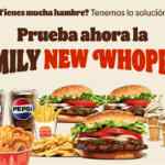 Cupón Burger King nuevo combo Family New Whopper por solo $225
