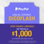 Cupón Muebles Dico $1,000 de descuento pagando con PayPal