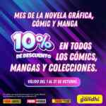 Ofertas Gandhi Mes de la Novela Gráfica, Cómic y Manga: Hasta 20% de descuento
