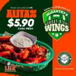 Promo McCarthys Monday Night Wings: alitas a $5.90 los lunes