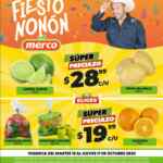 Ofertas Merco frutas y verduras del 15 al 17 de octubre 2024