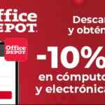 Cupón de 10% de descuento en cómputo y electrónica por la app de Office Depot