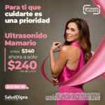 Promoción Salud Digna Mes Rosa: Ultrasonido mamario a sólo $240 en octubre