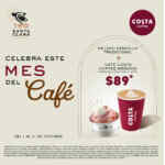 Promoción Santa Clara Mes del Café: Helado + café Costa mediano por $89