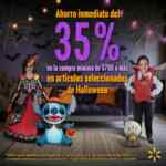 35% de descuento directo en productos de Halloween en la tienda en línea de Walmart con compra mínima
