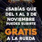 Súbete GRATIS la rueda de Aztlán Parque Urbano si vas maquillado de catrín, catrina o calavera