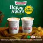 Happy Hours Krispy Kreme: 2x1 en bebidas a domicilio de 5:00 a 7:00 PM
