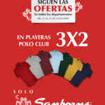 3x2 en playeras Polo Club en Sanborns