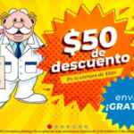 Promoción Farmacias Similares Tienda en Línea: $50 de descuento en la compra de $399 y envío gratis