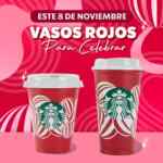 En Starbucks vaso rojo Navideño GRATIS en la compra de una bebida mañana 8 de noviembre