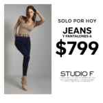 En Studio F jeans y pantalones a $799 hasta hoy