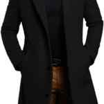 Abrigo largo de invierno para hombre de mezcla de lana baja a un gran precio + descuento adicional en varias piezas