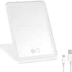 Oferta flash: espejo de maquillaje con luz LED portátil y recargable baja de precio