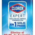 Toallitas húmedas desinfectantes Clorox Expert aroma Fresco con 120 piezas bajan a su menor precio