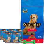 Alimento para mascotas Ganador costal de 20 kg con regalo de sobres de alimento húmedo + juguete bajan a un excelente precio
