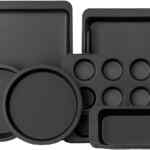Juego de 6 moldes para hornear de acero con antiadherente bajan a su menor precio