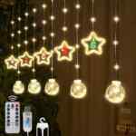 Cortina de luces LED navideñas aptas para exteriores a un gran precio