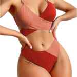 Conjunto de traje de baño para mujer de 2 piezas baja a un gran precio
