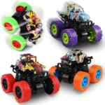 Juego de 4 carritos Monster Truck con tracción bajan a su menor precio