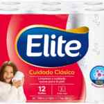 Papel higiénico Elite Cuidado Clásico con 12 rollos baja a un precio buenísimo