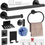 Juego de accesorios para baño de acero inoxidable con 12 piezas baja a su menor precio