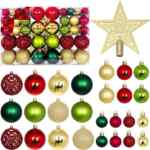 Liquidación en juego de 101 adornos navideños para arbolito de Navidad