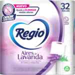 Papel higiénico Regio Aires de Lavanda paquete con 32 rollos baja a un excelente precio