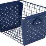 Cesta de almacenamiento resistente de acero estampado baja a su menor precio