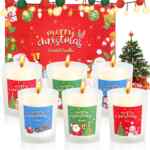 Juego de 6 velas aromáticas navideñas bajan a un gran precio