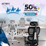 Cupón Acteck de 50% de descuento en sillas