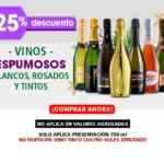 En Bodegas Alianza 25% de descuento en vinos espumosos para el brindis de Navidad y Año Nuevo
