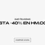 En H&M hasta 40% de descuento en toda la tienda