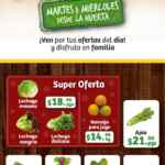 Ofertas Super Kompras Martes y Miércoles desde la Huerta frutas y verduras 24 y 25 de diciembre 2024