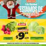 Ofertas Merco frutas y verduras del 24 al 26 de diciembre 2024