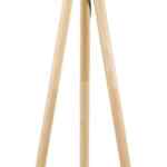 Lámpara de piso minimalista con base de madera baja de precio