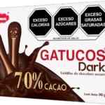 Caja de chocolates lenguas de gato Gatucos Dark 70% Cacao a un gran precio