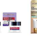 Kit Loréal Paris con crema de día y crema de noche Revitalift Ácido Hialurónico + protector solar UV Defender Anti-Brillo