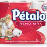 Papel higiénico Pétalo Rendimax con 9 rollos de 500 hojas baja de precio